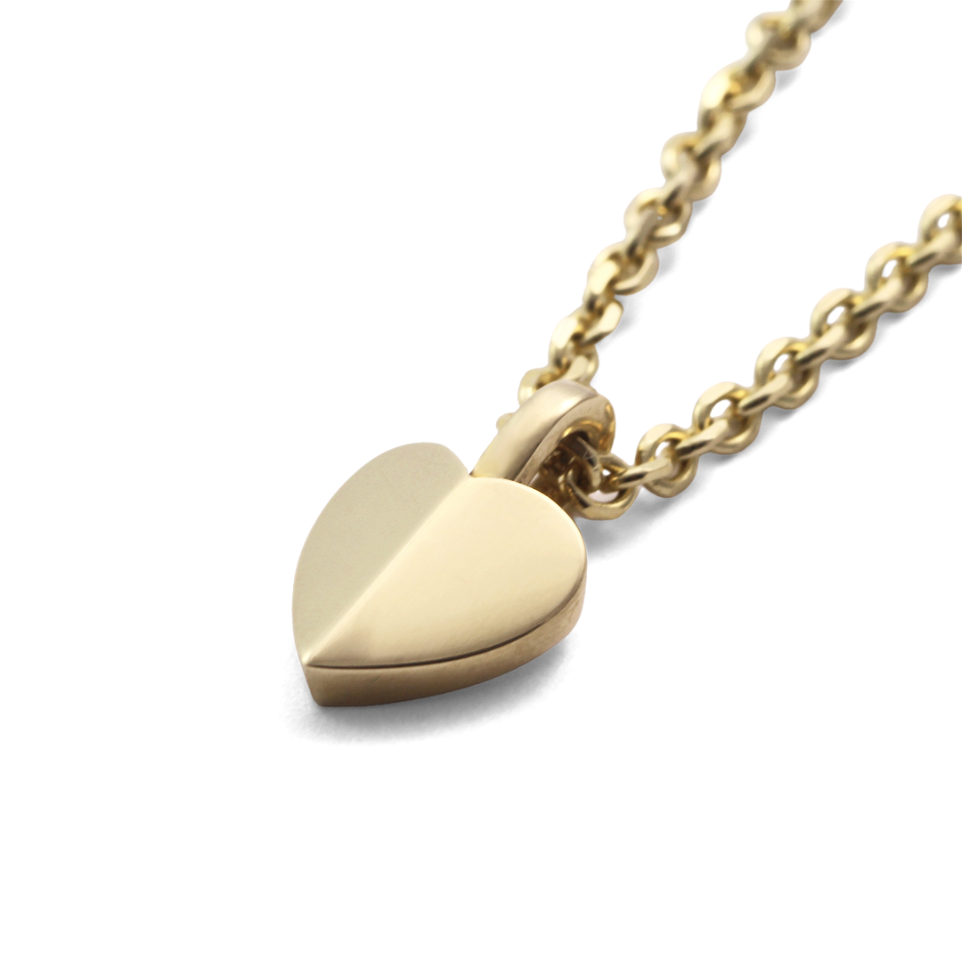Solid gold heart discount